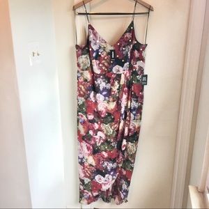 Express floral midi dress